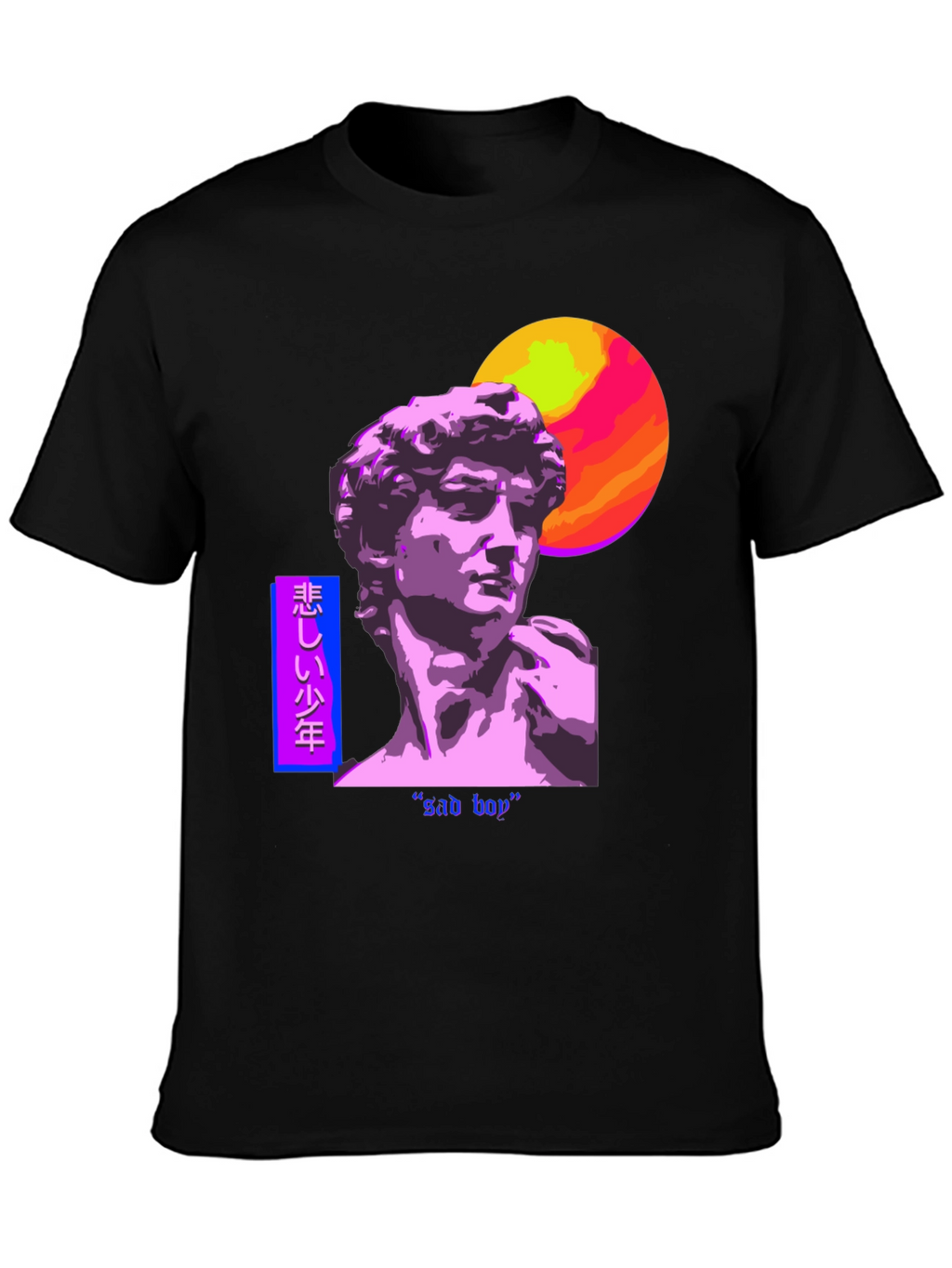 Sad Boy Vaporwave Graphic Tee