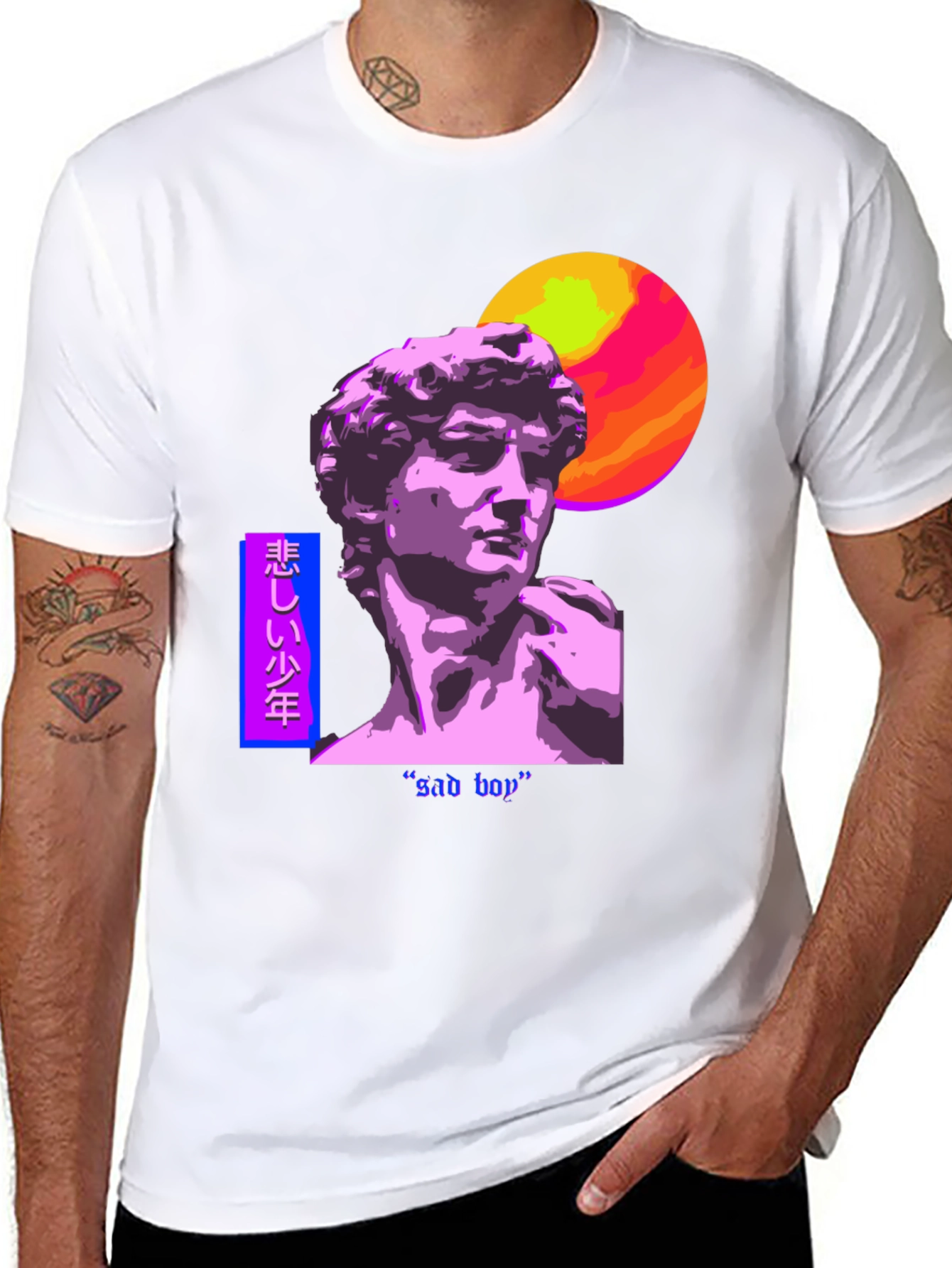 Sad Boy Vaporwave Graphic Tee