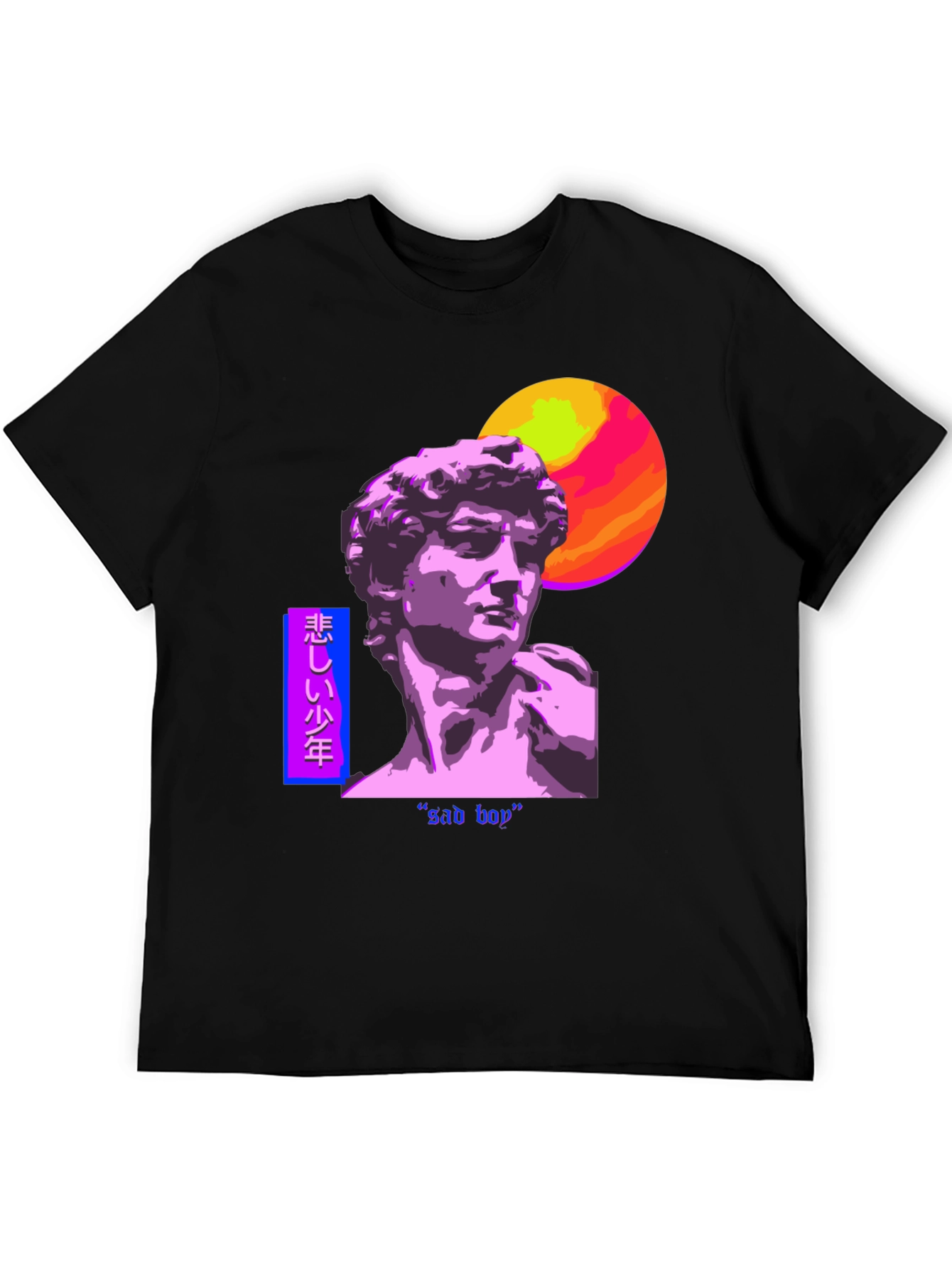 Sad Boy Vaporwave Graphic Tee