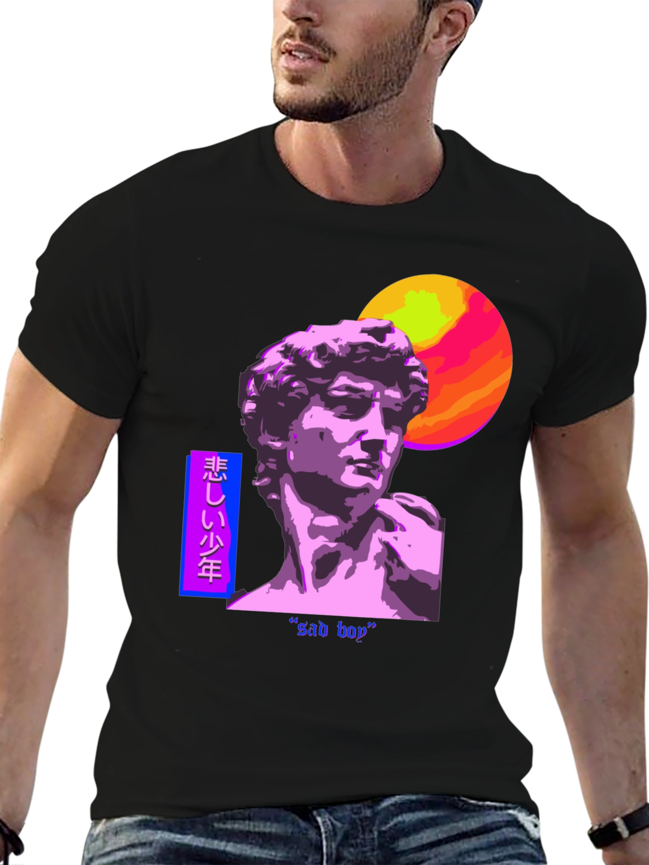 Sad Boy Vaporwave Graphic Tee