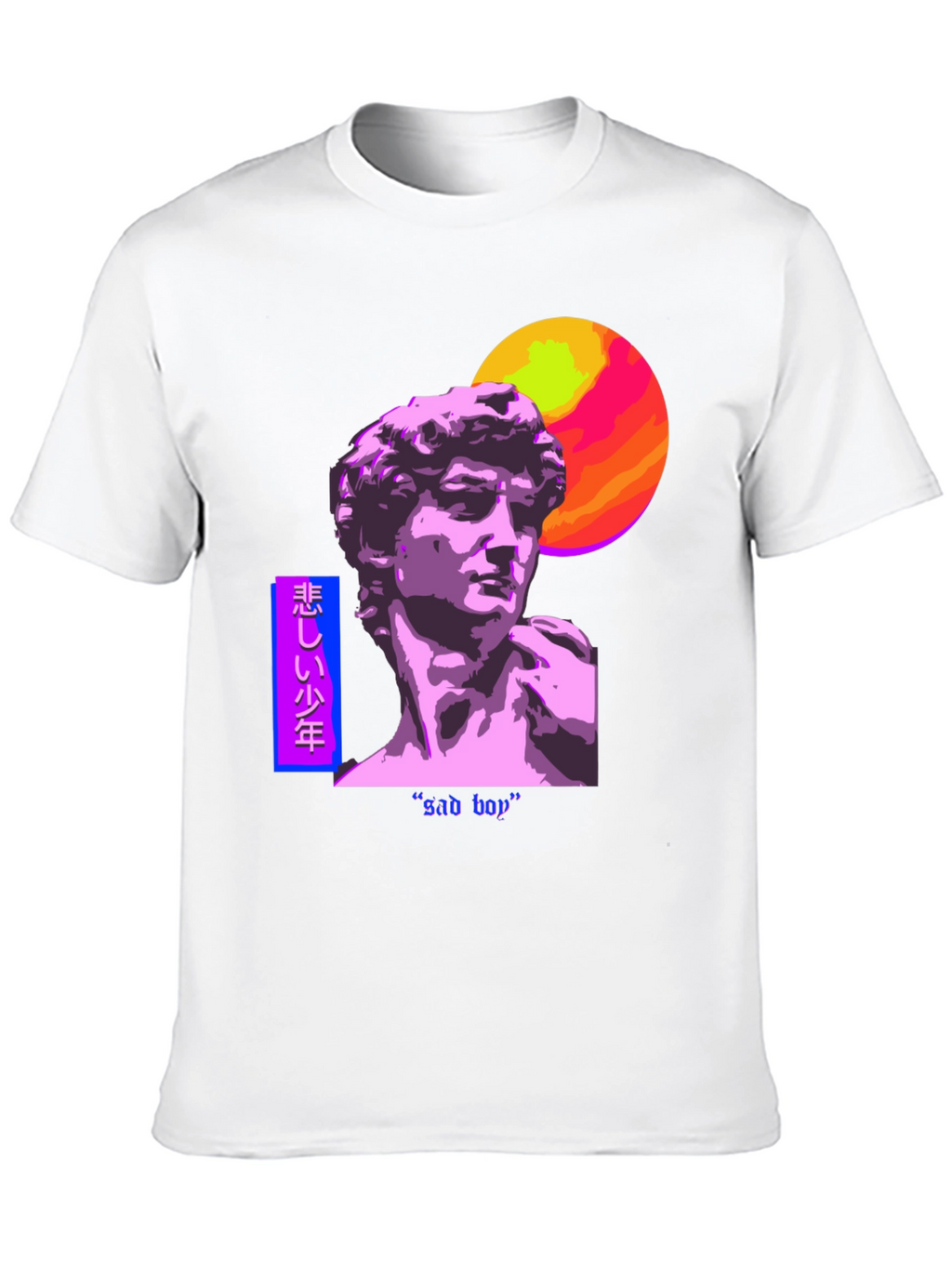 Sad Boy Vaporwave Graphic Tee