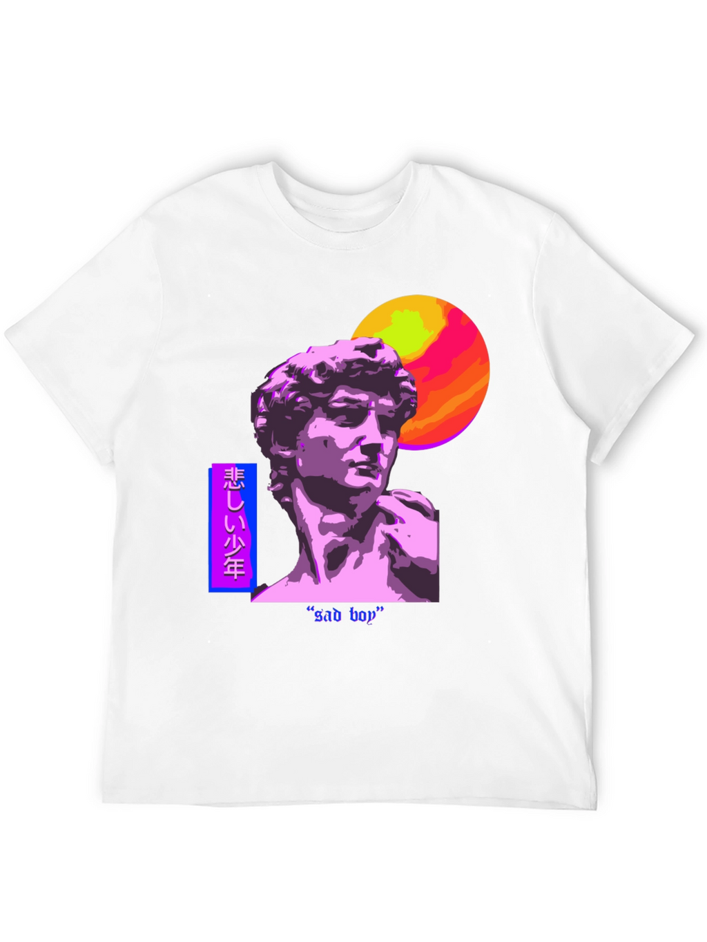 Sad Boy Vaporwave Graphic Tee