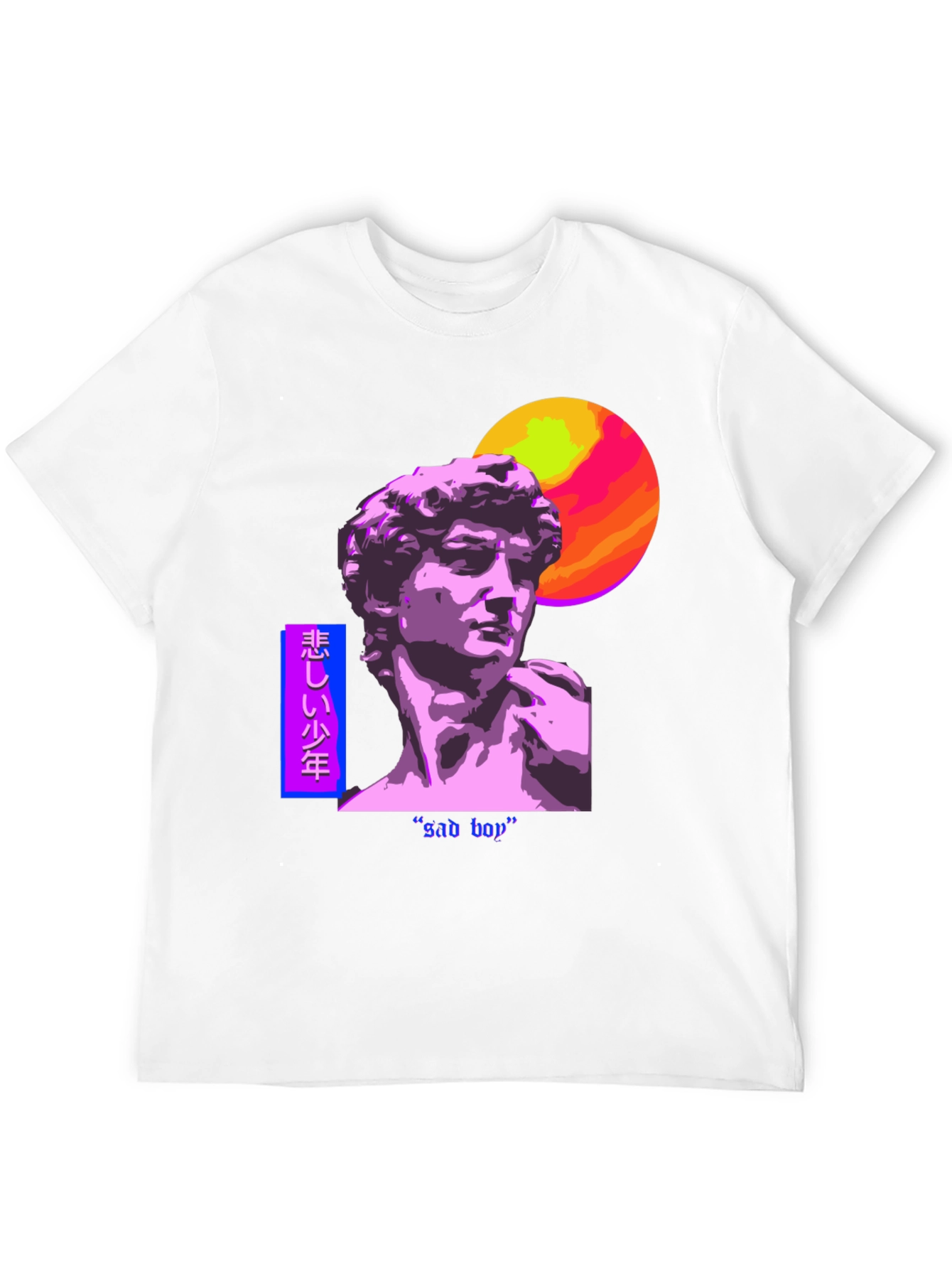 Sad Boy Vaporwave Graphic Tee