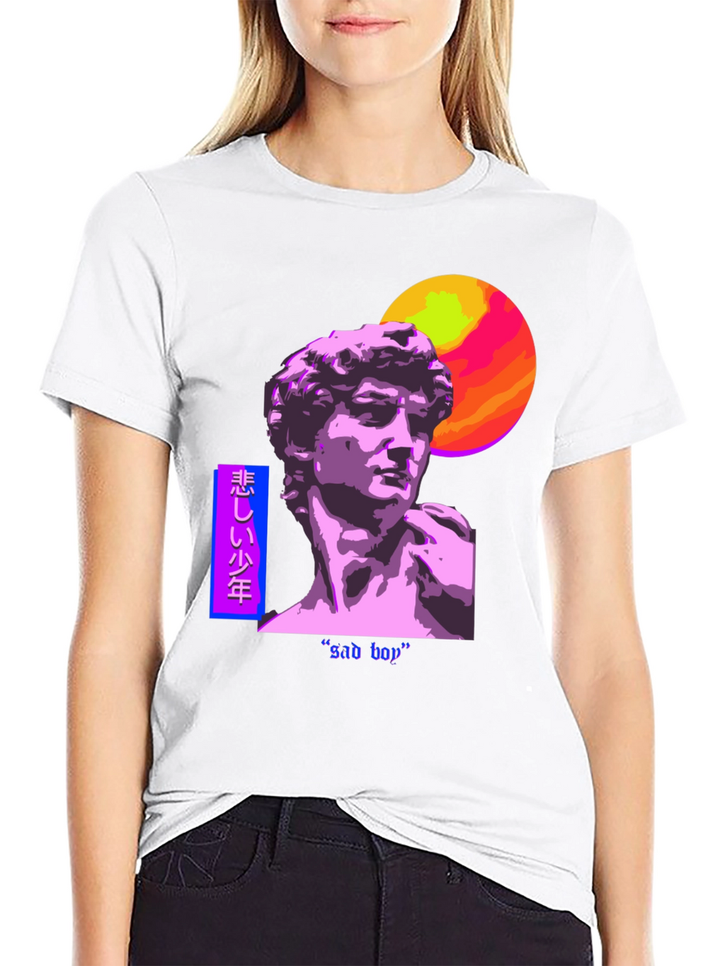 Sad Boy Vaporwave Graphic Tee