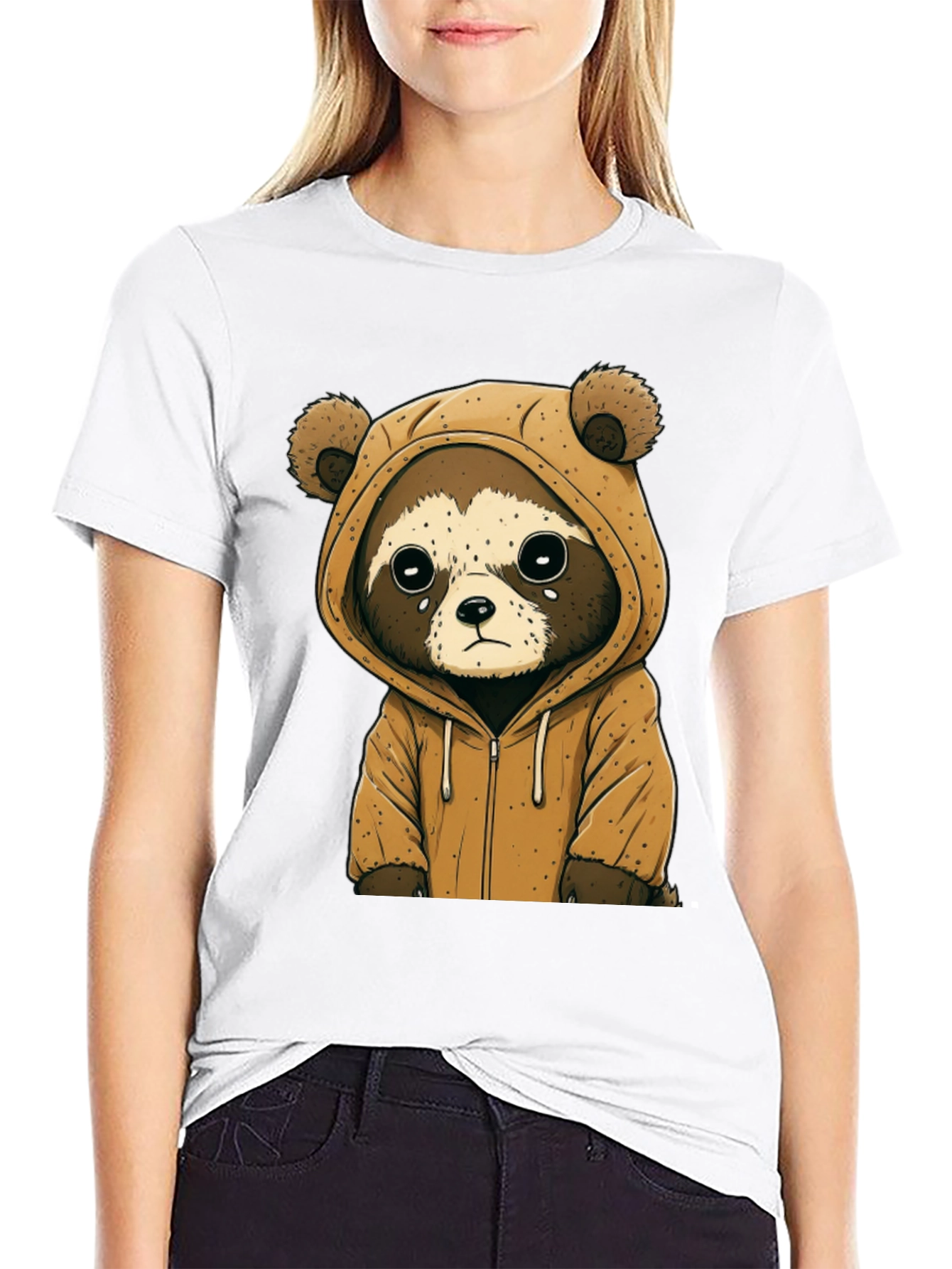 Cute Raccoon Hoodie Tee