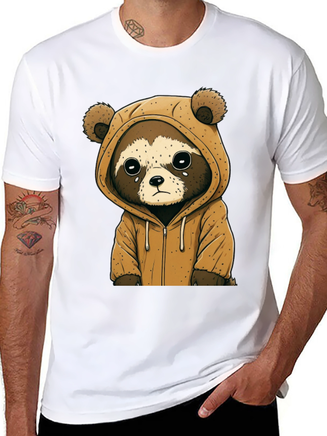 Cute Raccoon Hoodie Tee