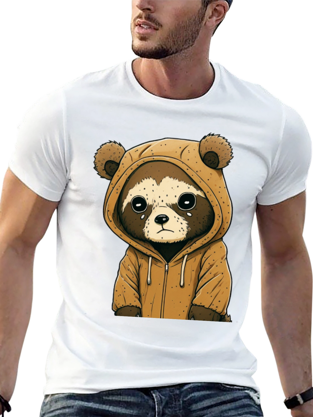 Cute Raccoon Hoodie Tee