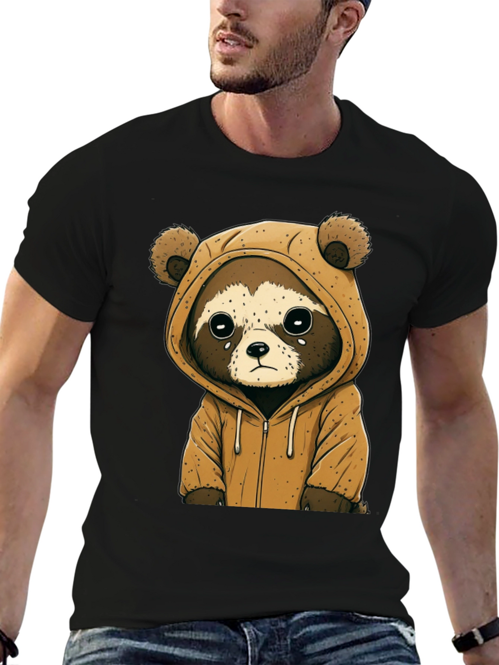 Cute Raccoon Hoodie Tee