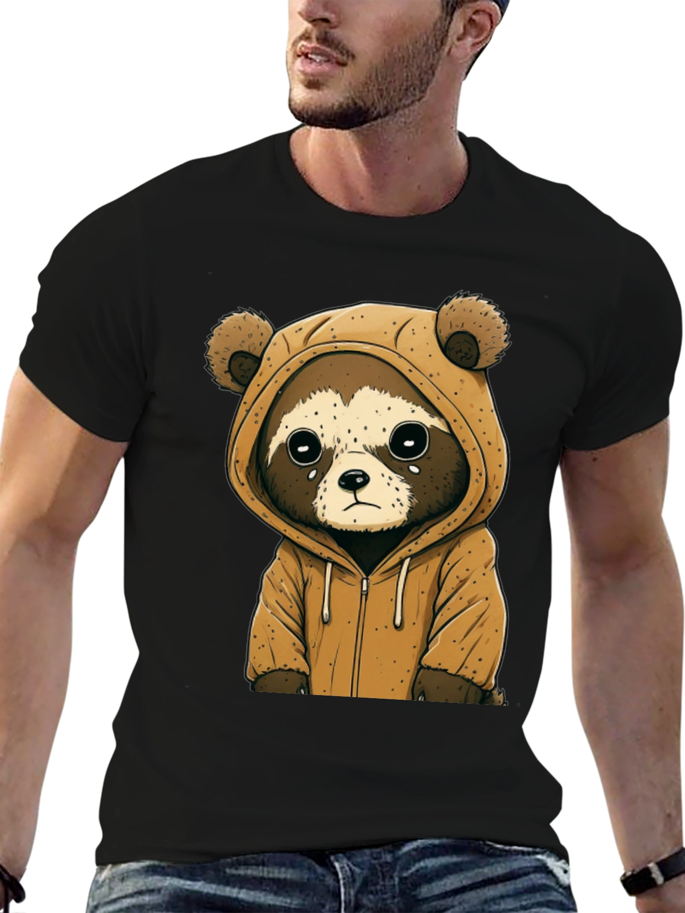 Cute Raccoon Hoodie Tee