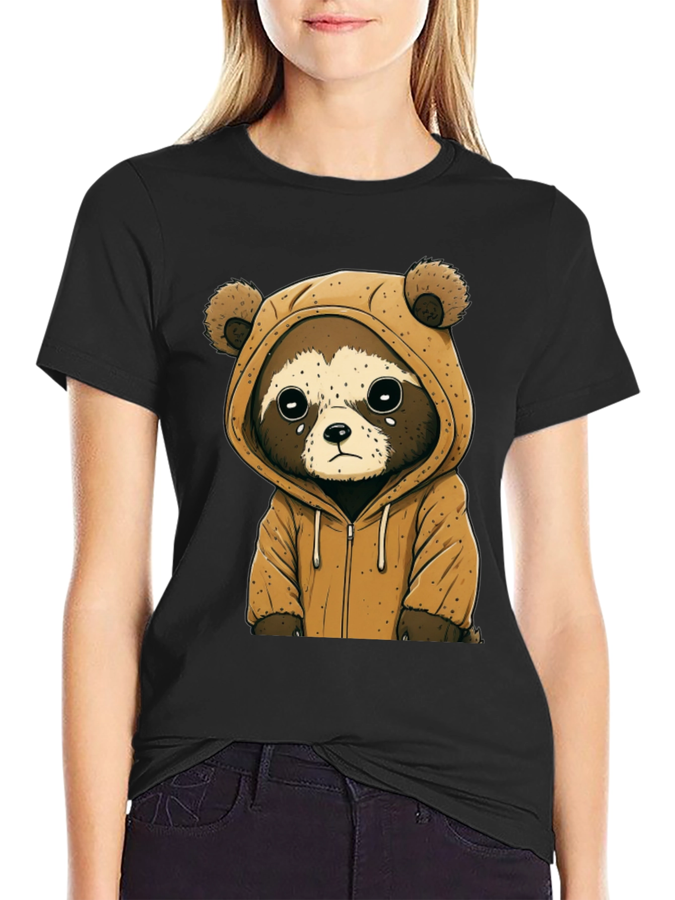 Cute Raccoon Hoodie Tee