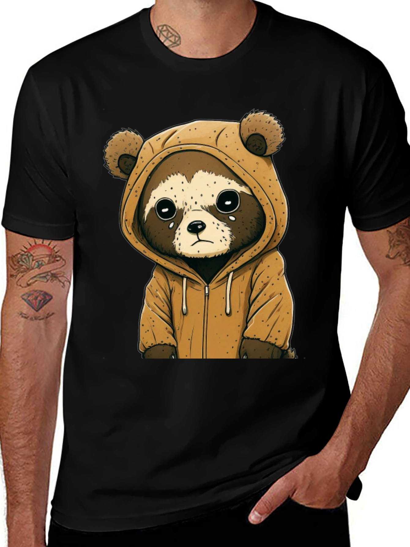 Cute Raccoon Hoodie Tee