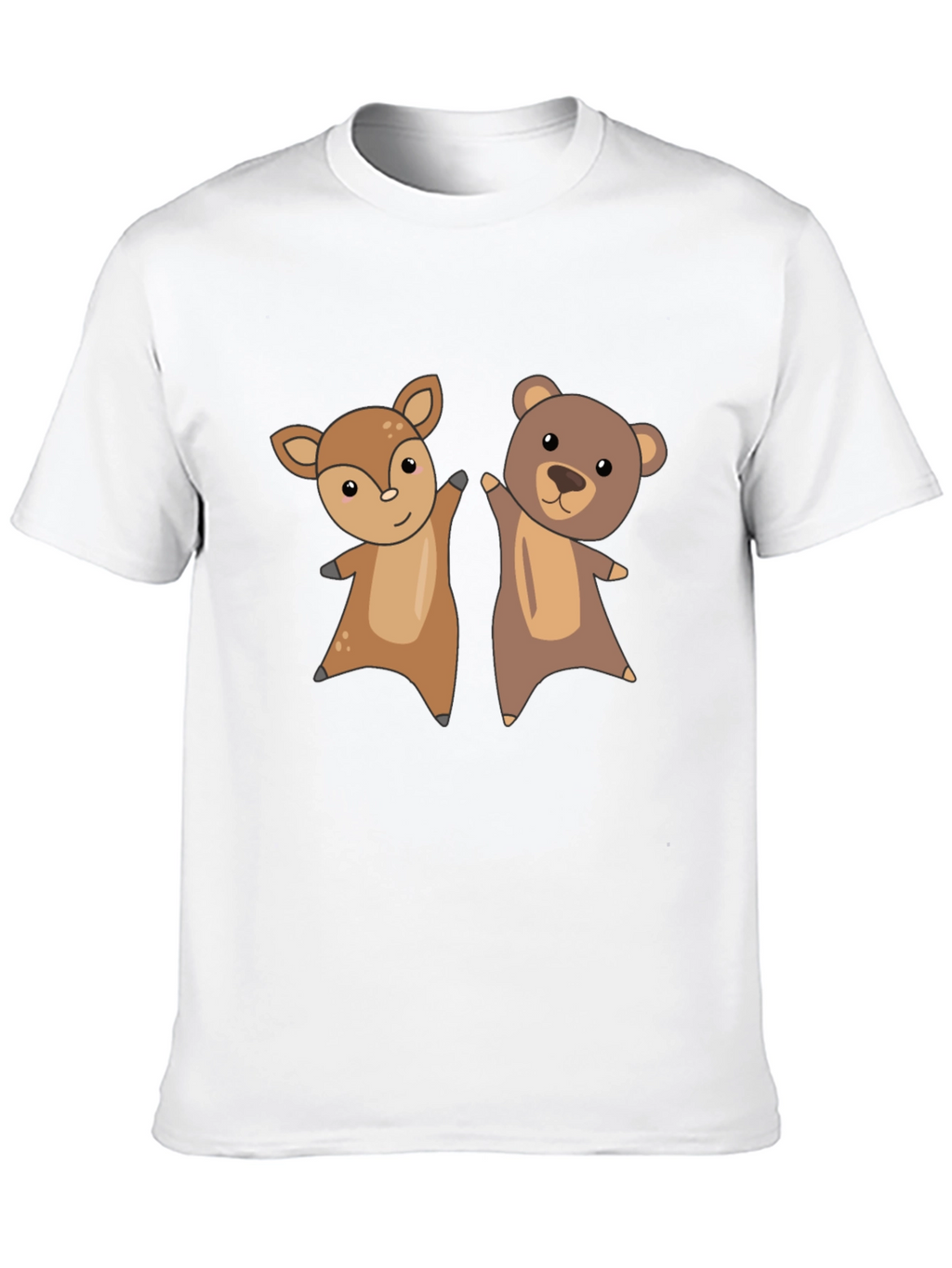 Cute Animal Cartoon Graphic T-Shirt