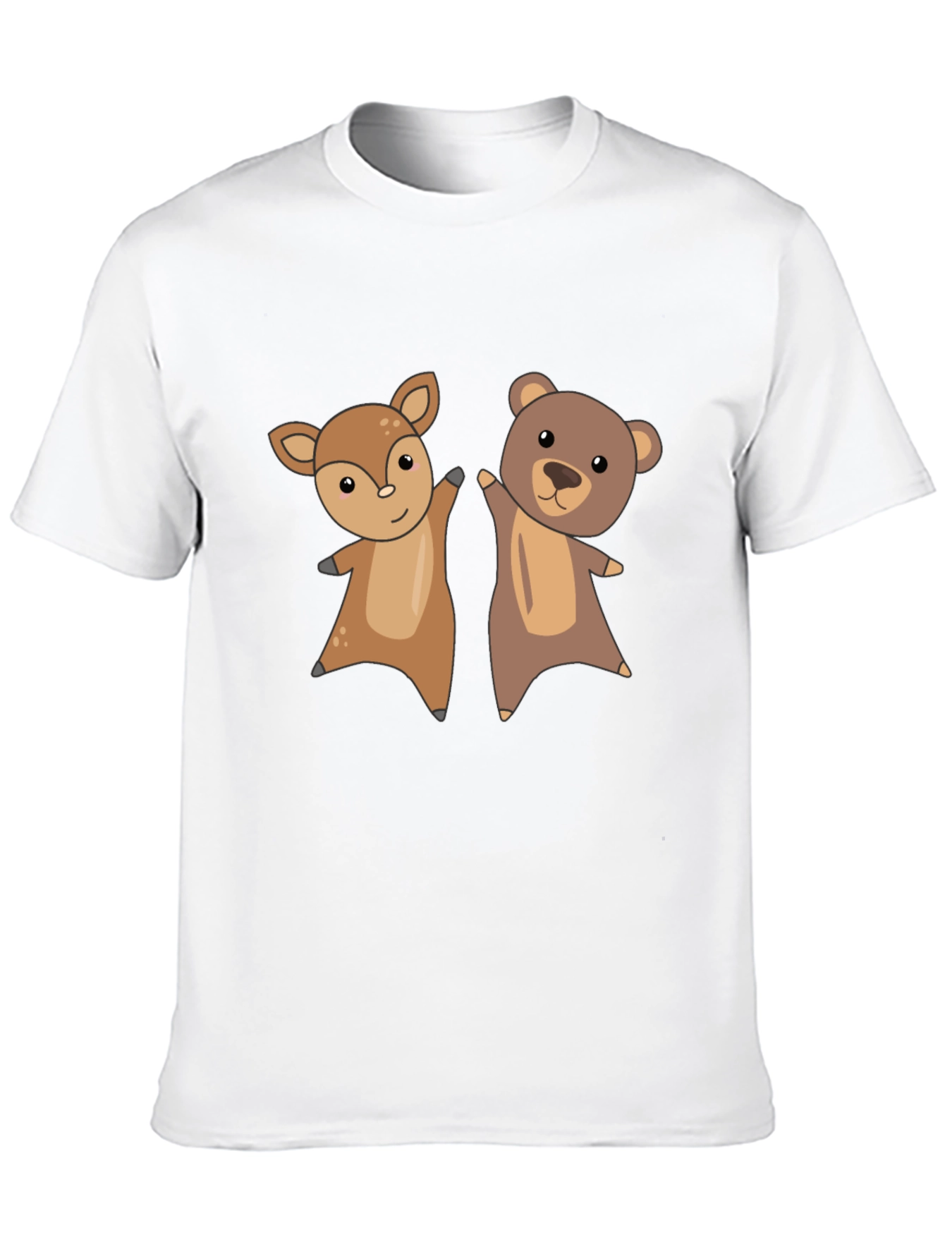 Cute Animal Cartoon Graphic T-Shirt
