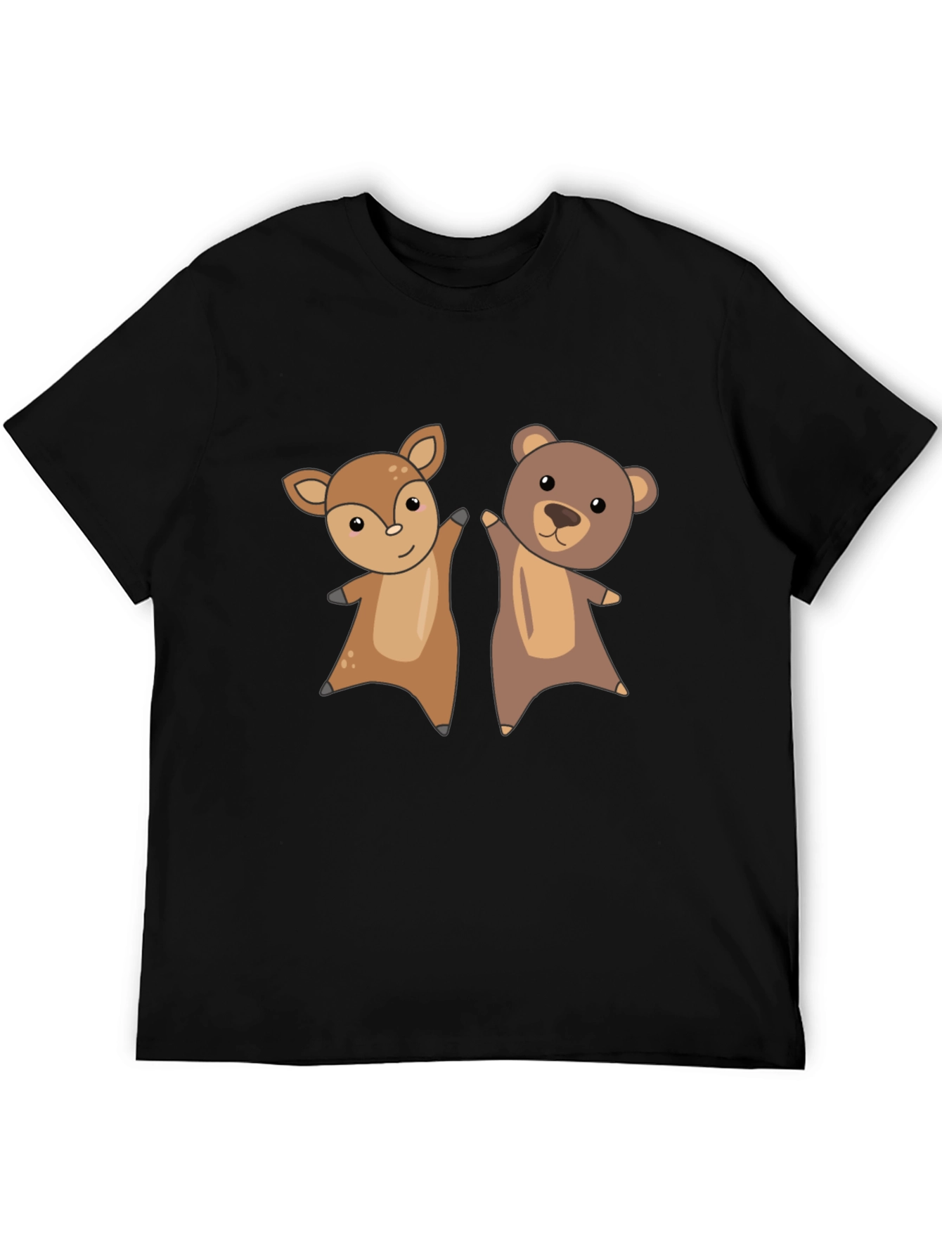 Cute Animal Cartoon Graphic T-Shirt
