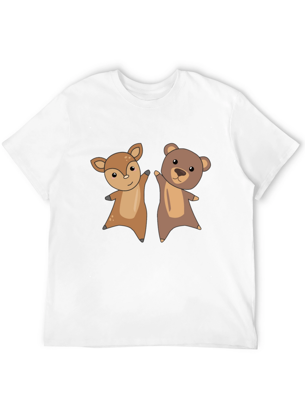 Cute Animal Cartoon Graphic T-Shirt