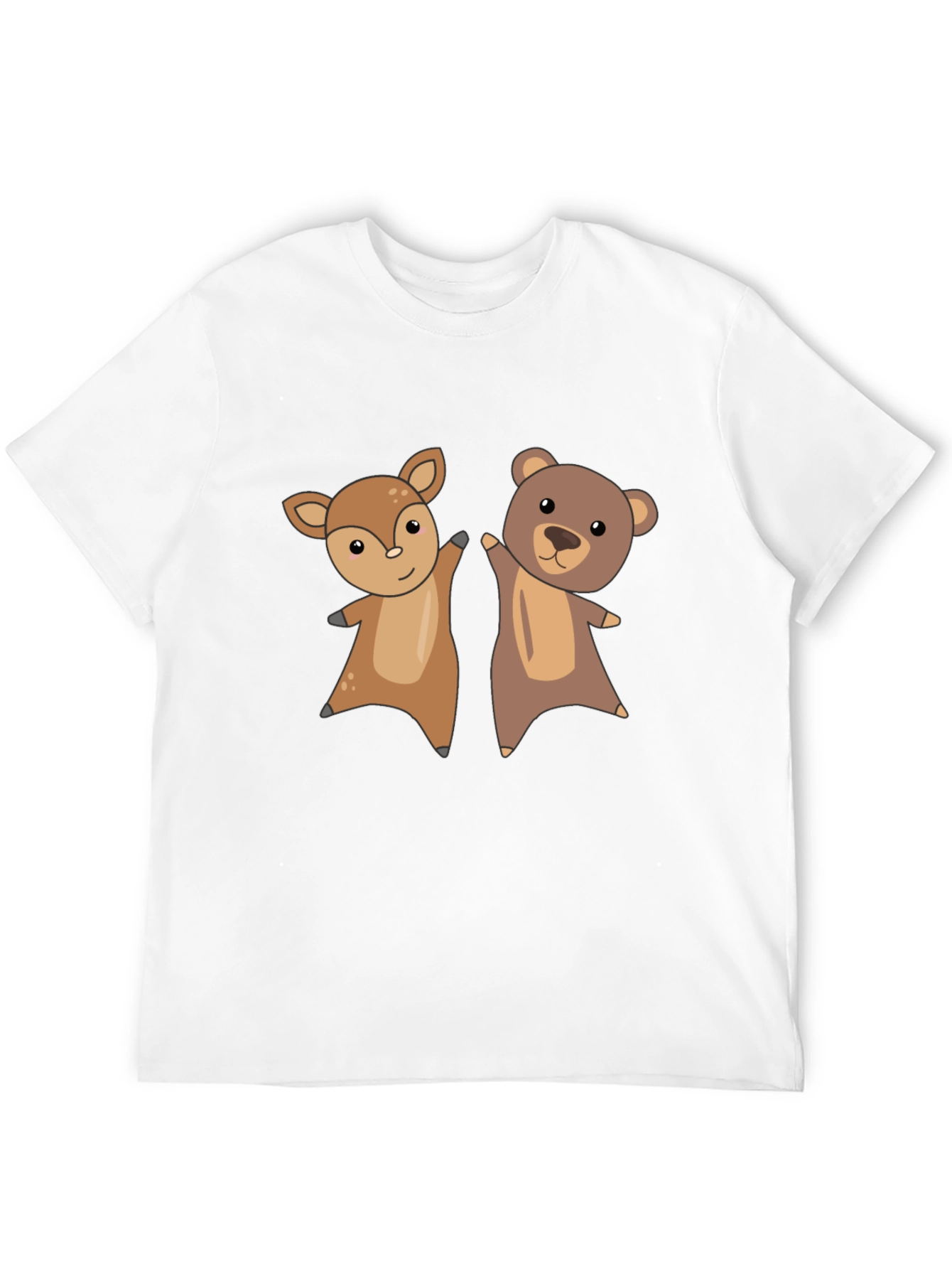 Cute Animal Cartoon Graphic T-Shirt