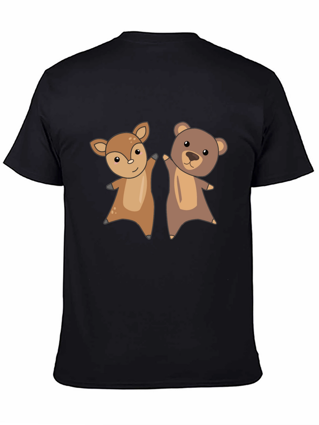 Cute Animal Cartoon Graphic T-Shirt