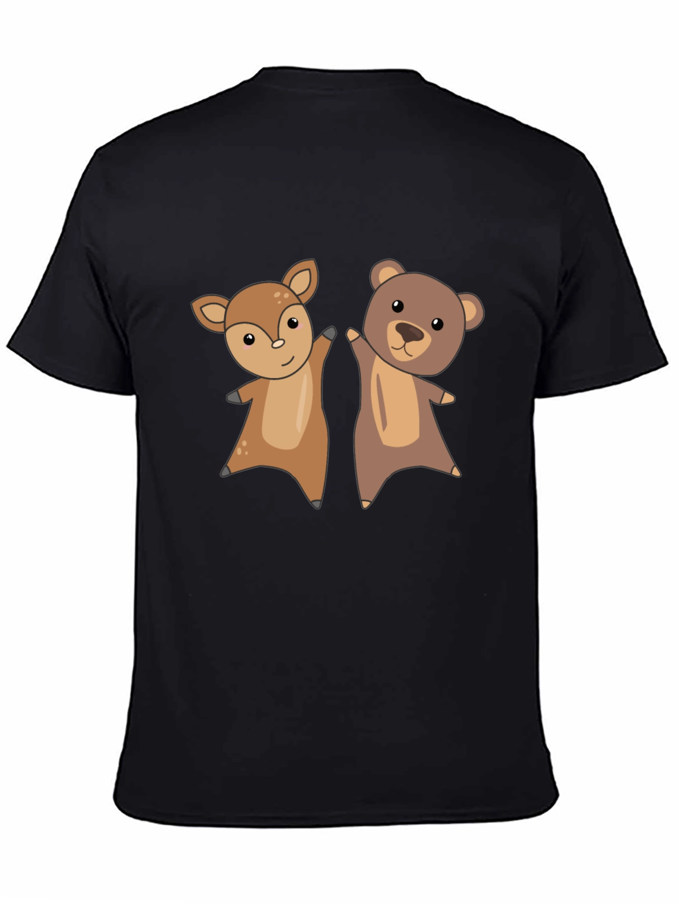 Cute Animal Cartoon Graphic T-Shirt