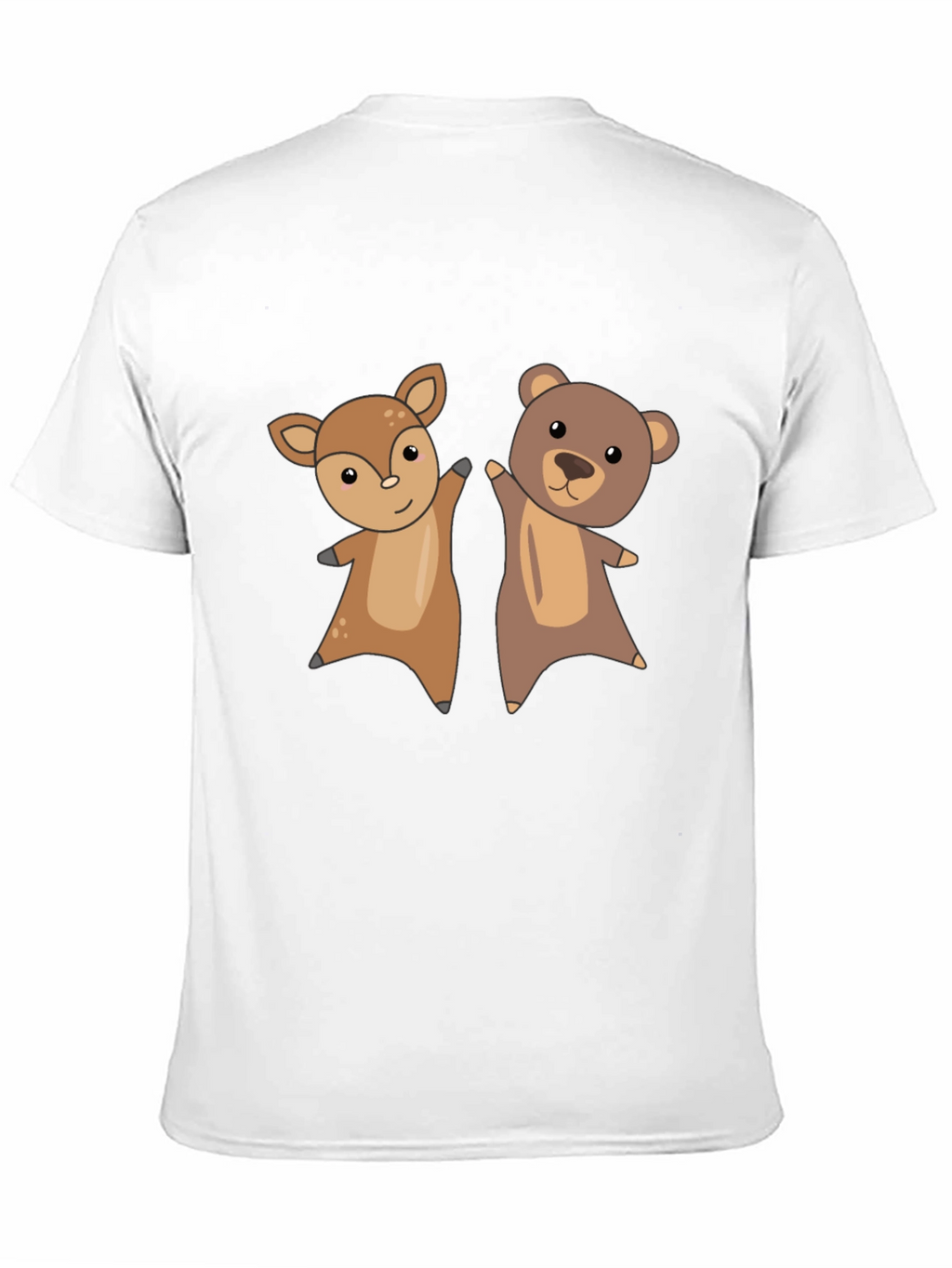 Cute Animal Cartoon Graphic T-Shirt