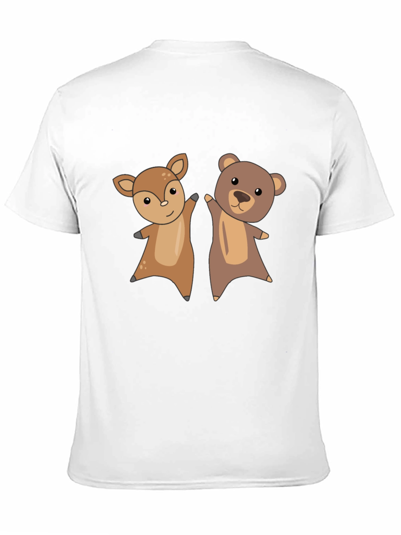 Cute Animal Cartoon Graphic T-Shirt
