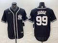 Men's New York Yankees Aaron Judge #99 Black Limited Jerseys
