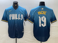 Men's Philadelphia Phillies Cristian Pache #19 Blue 2024 City Connect Limited Player Jerseys