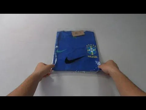 2022/23 Brazil Away 1:1 Quality Blue Fans Soccer Jersey Back