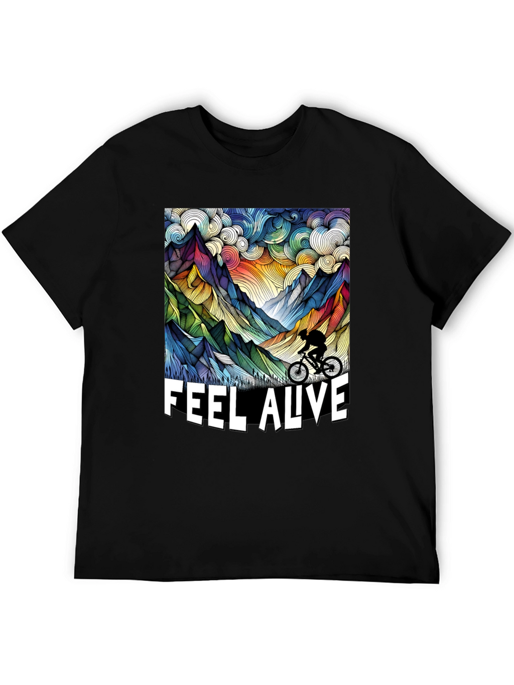 Feel Alive Mountain Biking Graphic Tee