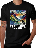 Feel Alive Mountain Biking Graphic Tee