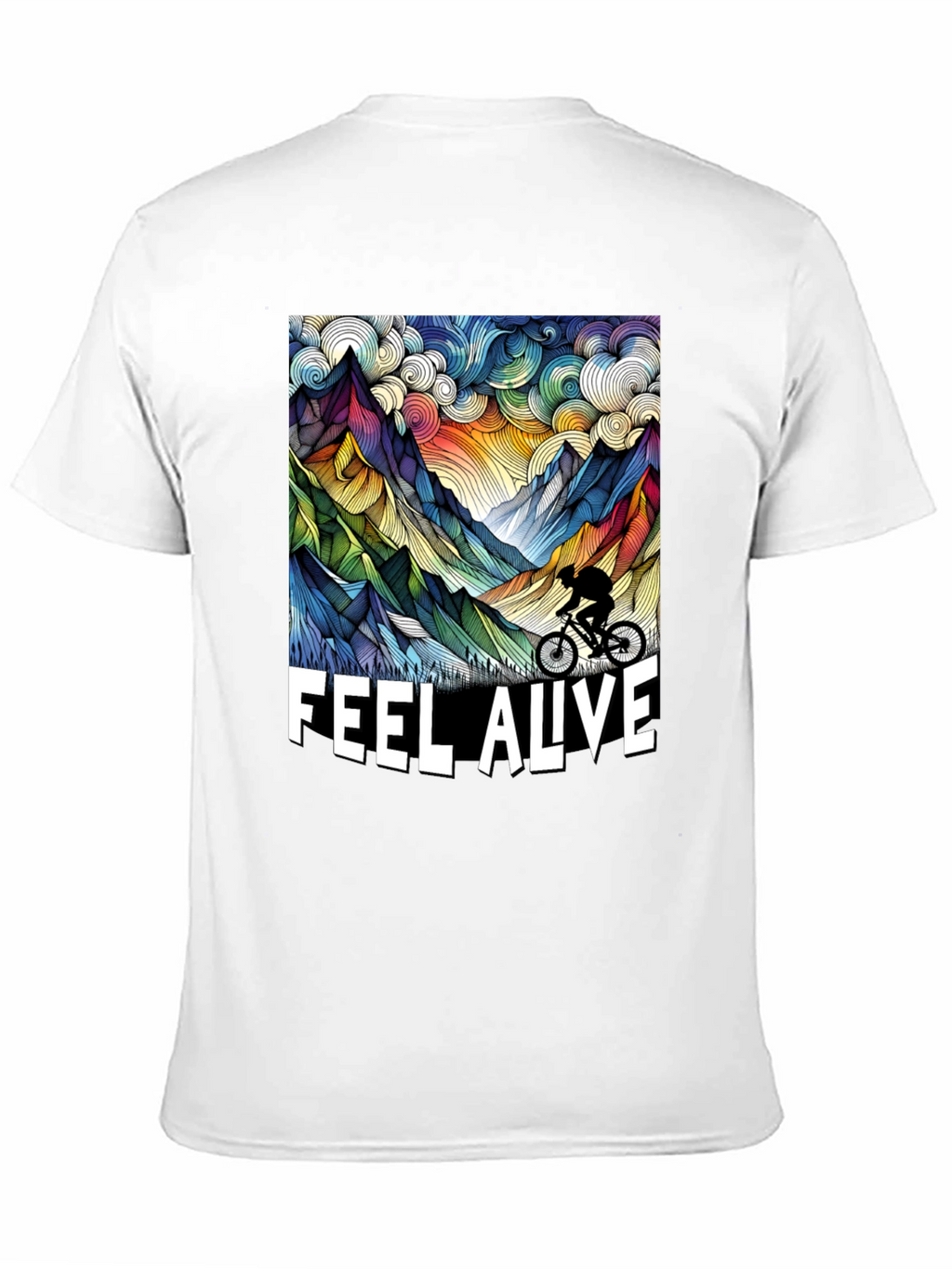 Feel Alive Mountain Biking Graphic Tee