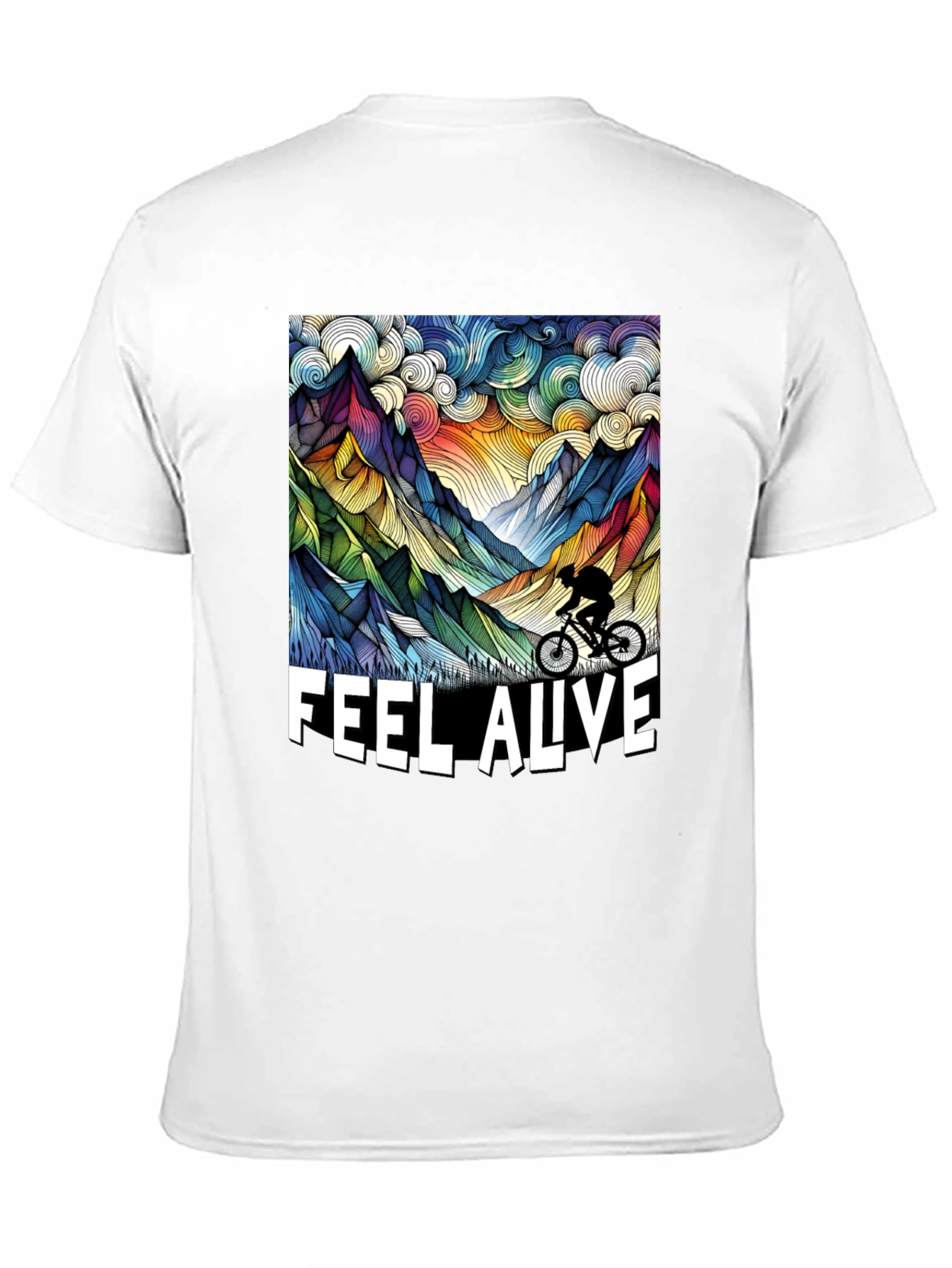 Feel Alive Mountain Biking Graphic Tee