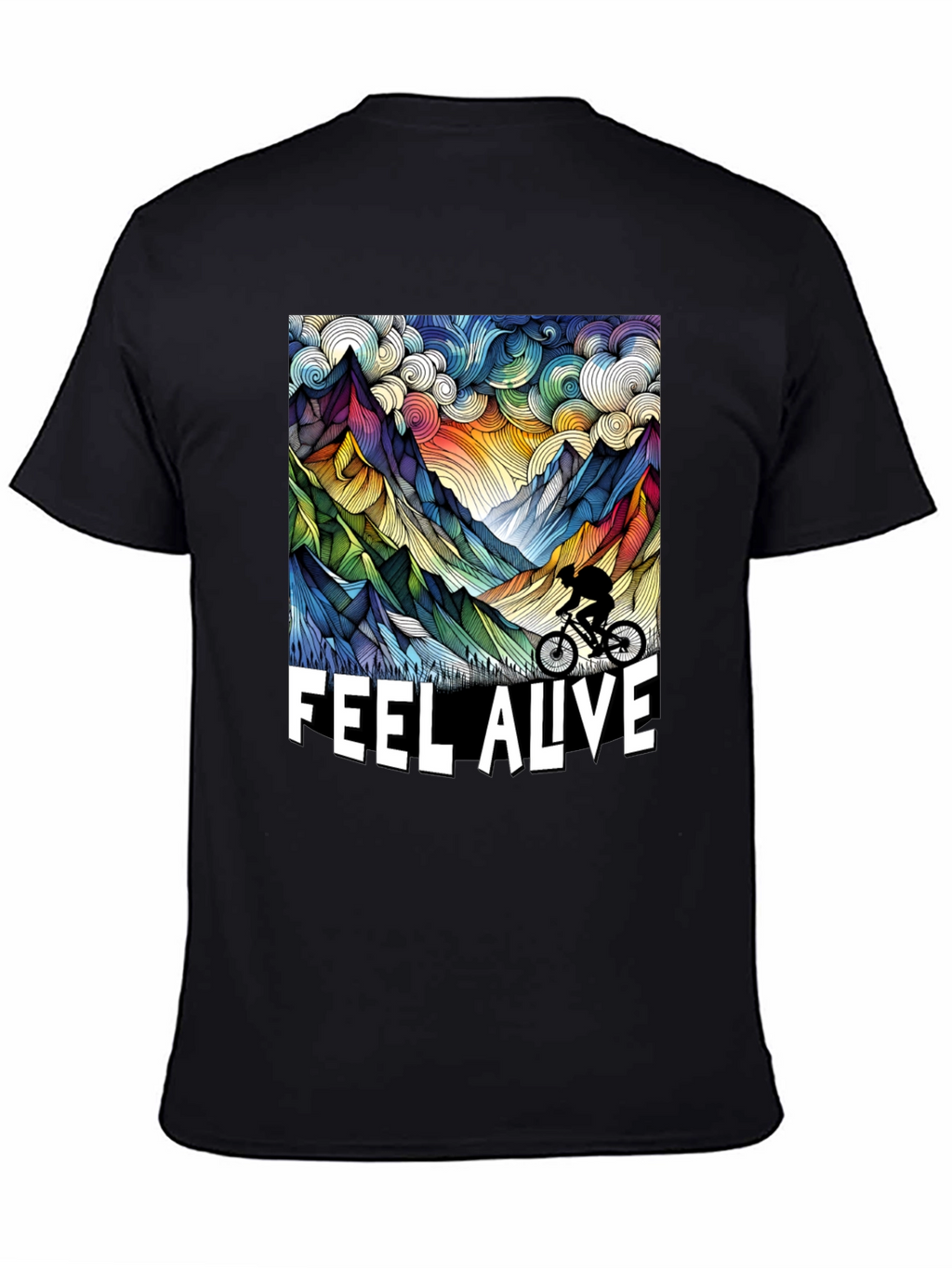 Feel Alive Mountain Biking Graphic Tee