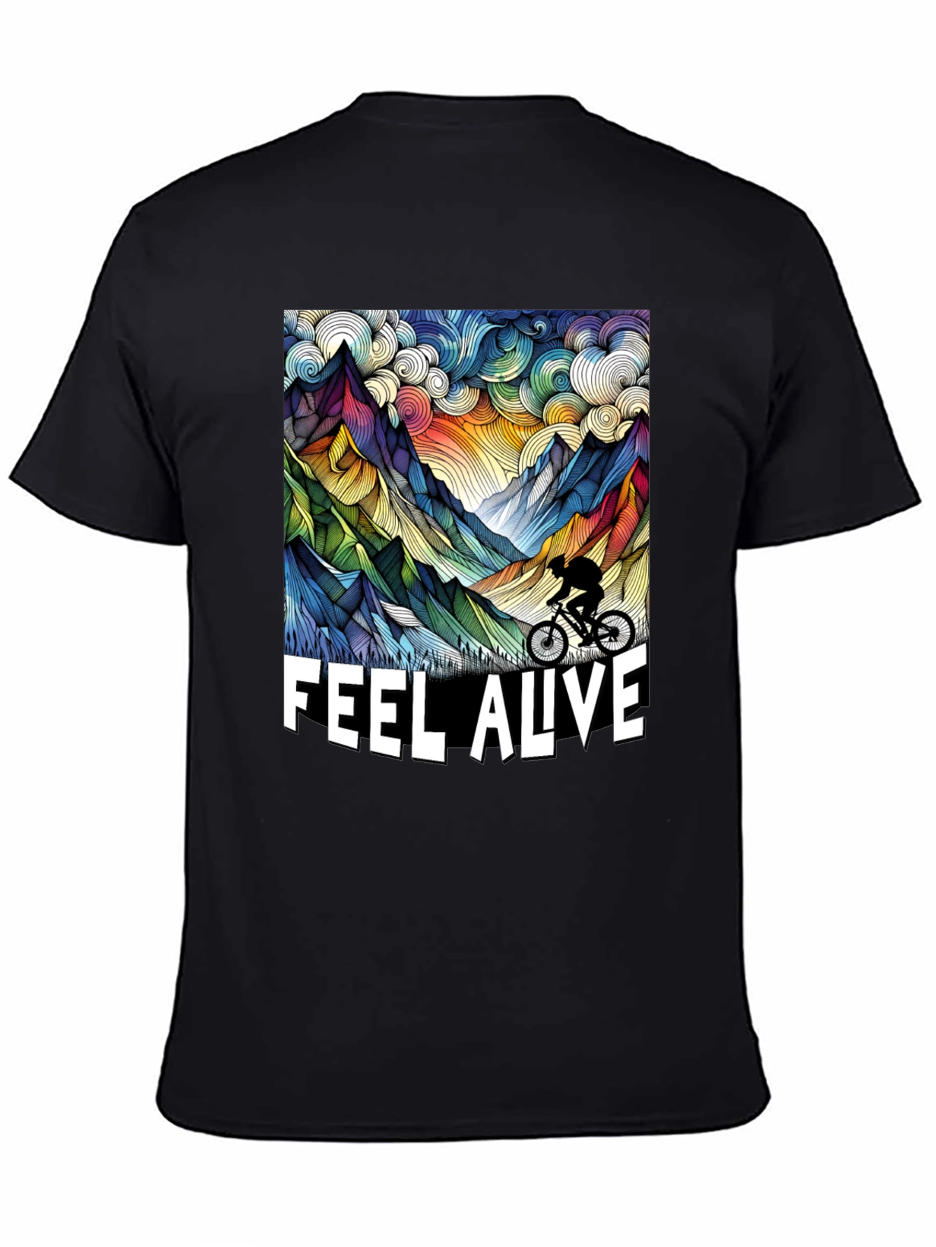 Feel Alive Mountain Biking Graphic Tee