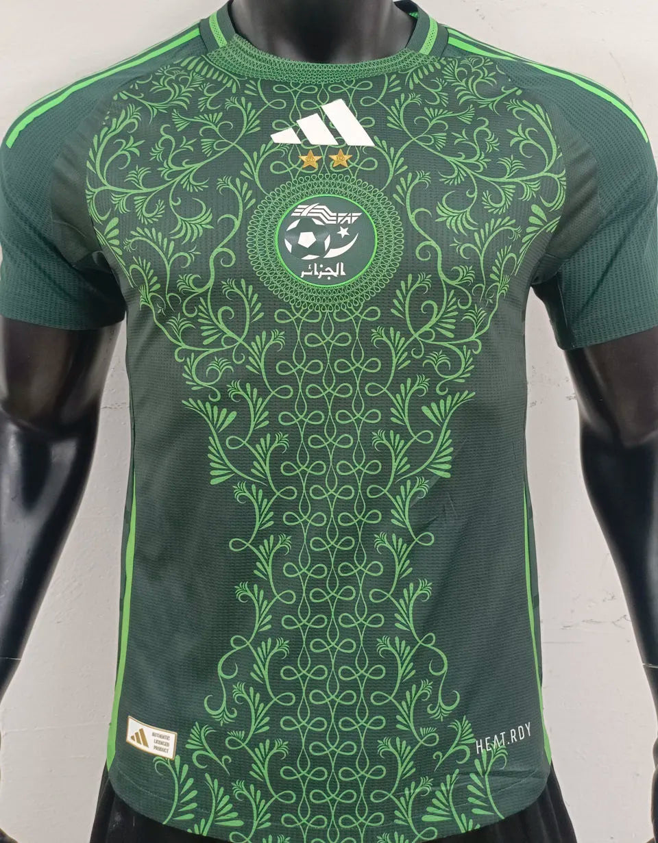 2025 Algeria Away Green Player Version Jersey Front