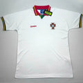 1995/96 Portugal Away White Retro Soccer Jersey Front