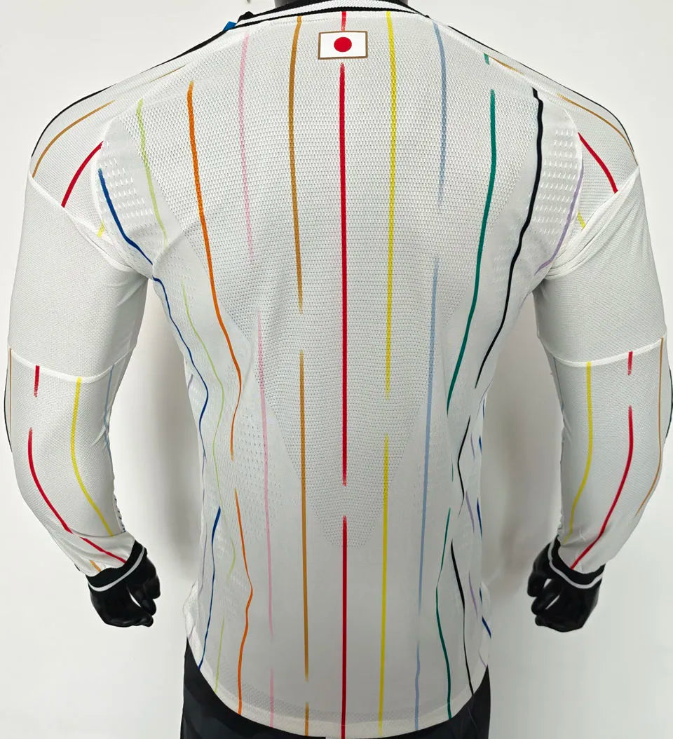 2026/27 Japan Away White Player Version Long Sleeve Jersey Back