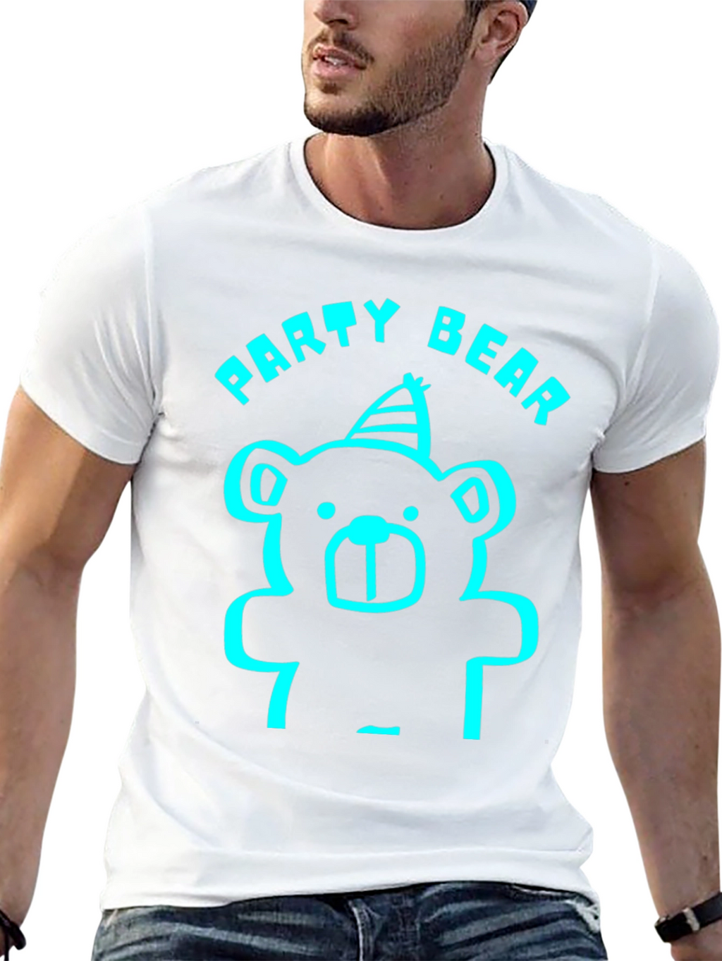 Party Bear T-Shirt - Fun Graphic Tee
