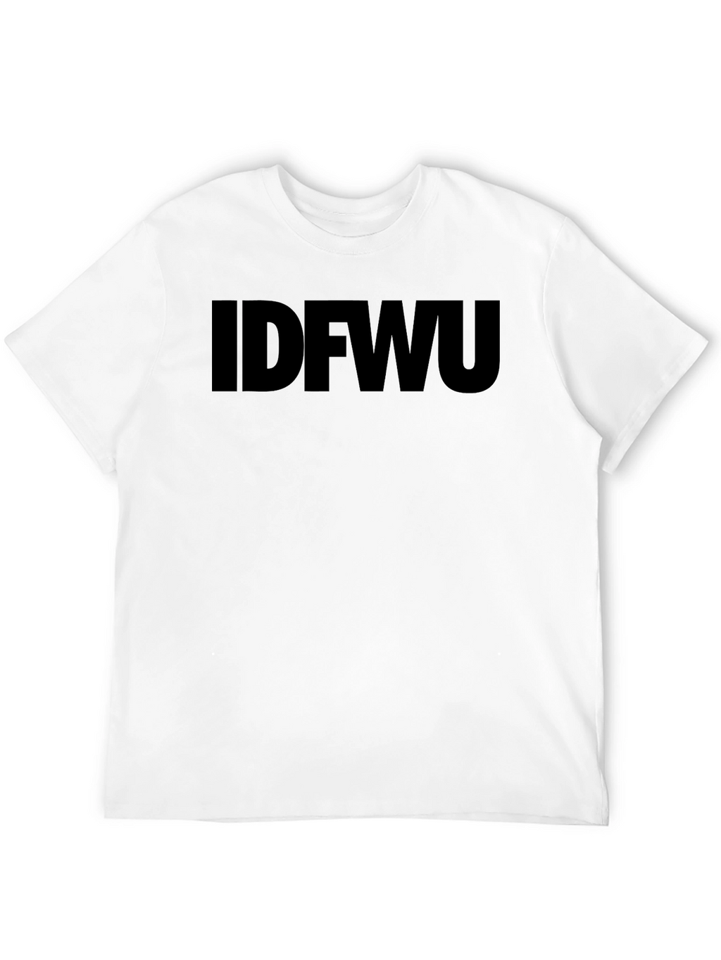 IDFWU Black Graphic T-Shirt - Bold Statement Tee