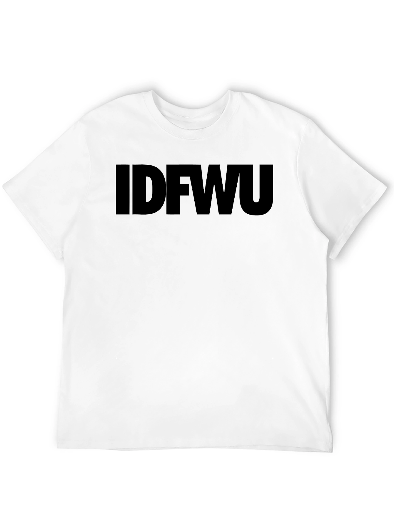 IDFWU Black Graphic T-Shirt - Bold Statement Tee