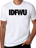 IDFWU Black Graphic T-Shirt - Bold Statement Tee