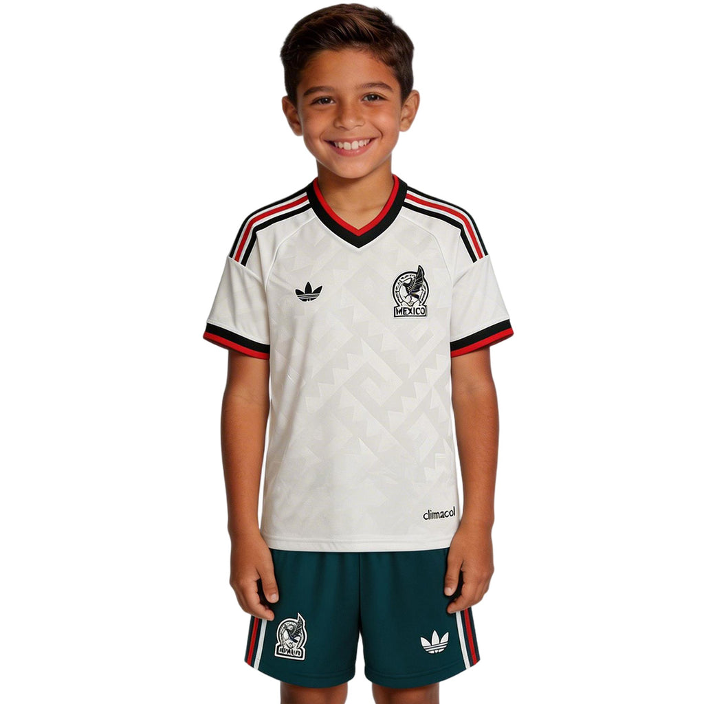 Kids Mexico Away Jersey Kit World Cup 2026 Front