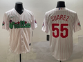 Men's Philadelphia Phillies Ranger Suarez #55 White Replica Team Jerseys