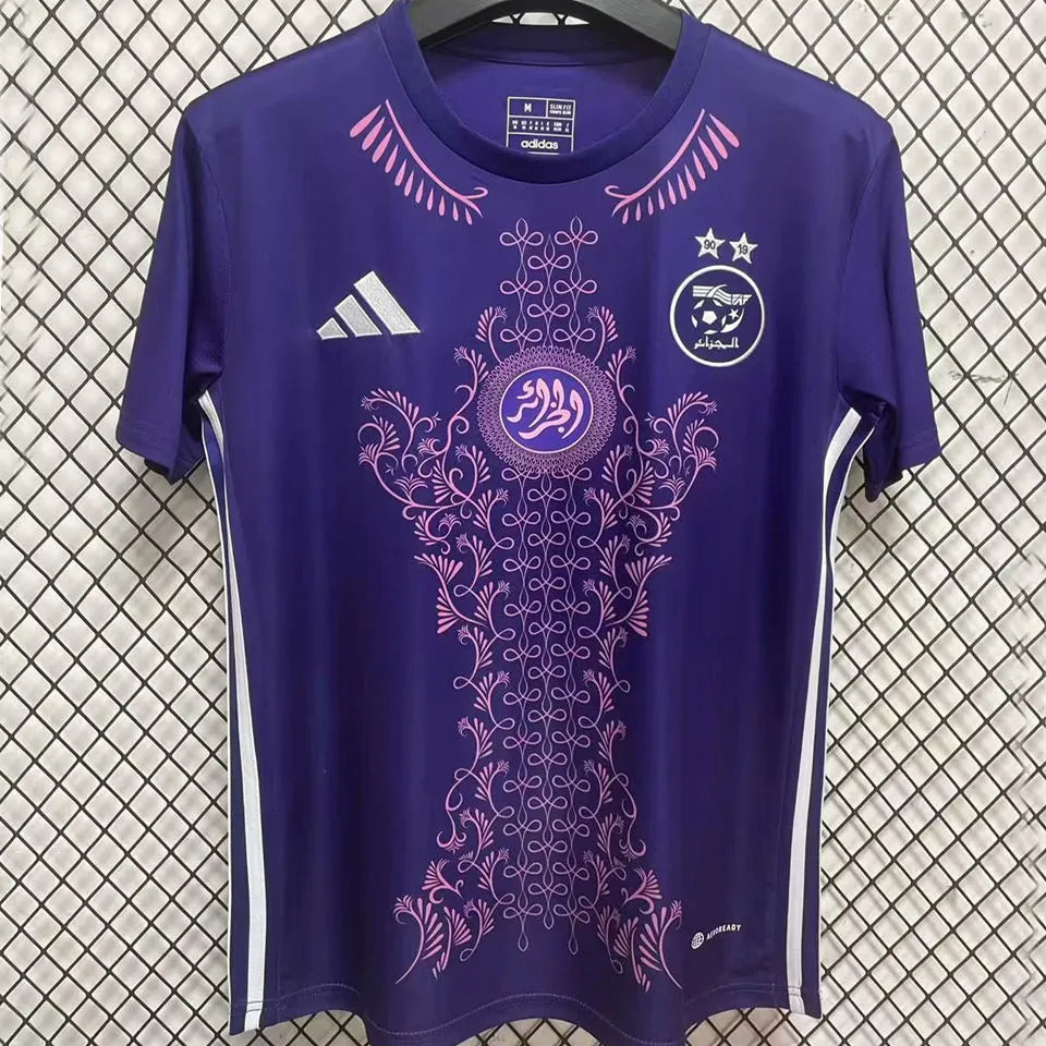 2025 Algeria Special Edition Purple; Fans Soccer Jersey Front