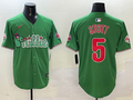 Men's Philadelphia Phillies Bryson Stott #5 Green Replica Team Jerseys