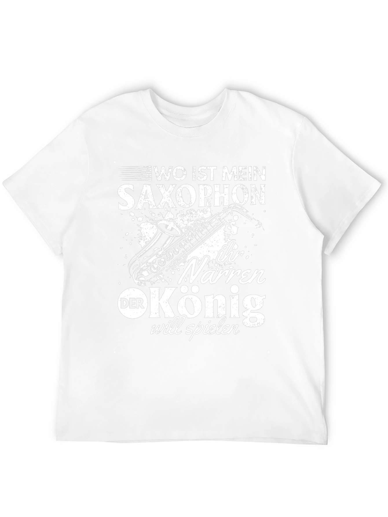 Saxophone T-Shirt - Wo Ist Mein Saxophon Design