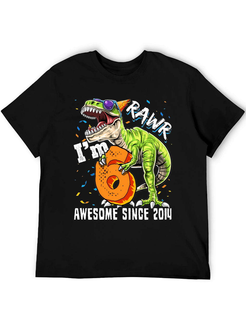 Awesome Since 2014 Dinosaur Graphic Tee
