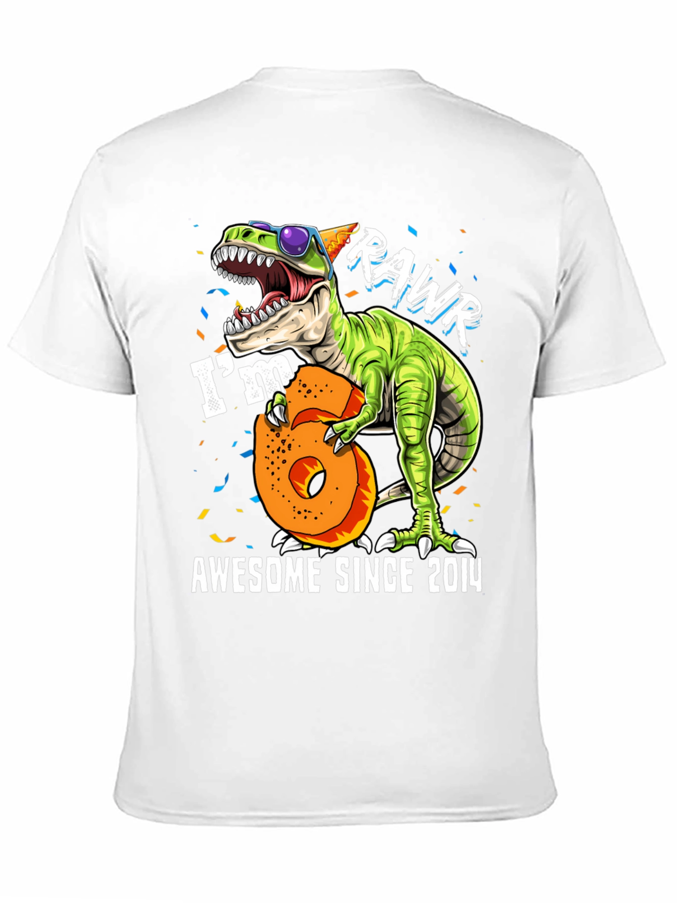 Awesome Since 2014 Dinosaur Graphic Tee