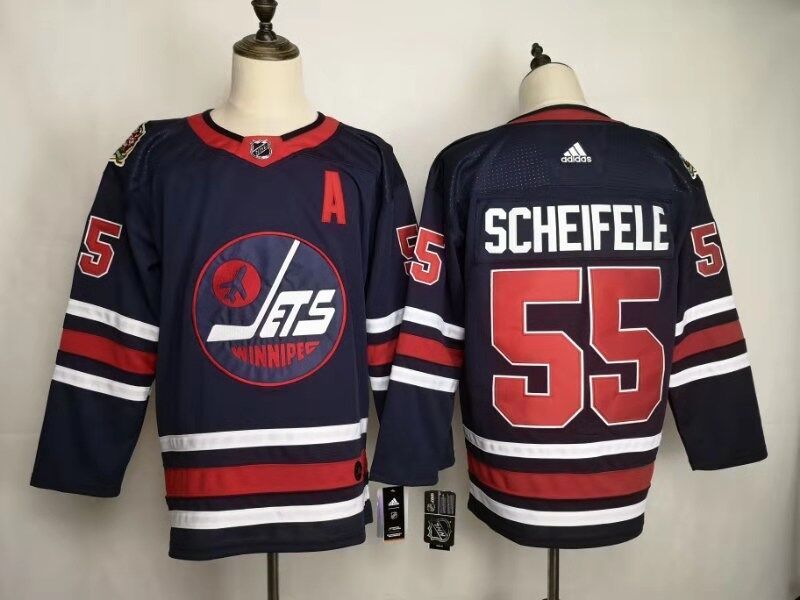 Men's Winnipeg Jets Mark Scheifele #55 Navy Player Jerseys