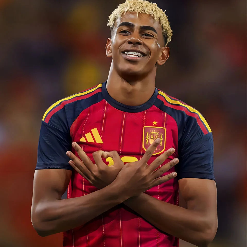2026/27 Spain Home Red Women Soccer Jersey 女 Detail 3