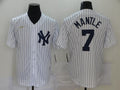 Men's New York Yankees Mickey Mantle #7 White Replica Player Jerseys
